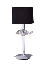 Akira Polished Chrome-Black Table Lamps Mantra Modern Table Lamps Akira Polished Chrome-Black Table Lamps Mantra Modern Table Lamps